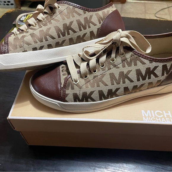 Michael Kors Brown and Tan Sneakers - Picture 2 of 8